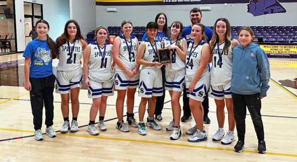 The JV Spurettes were runners-up at the Munday JV basketball tournament Jan. 9. | COURTESY PHOTO