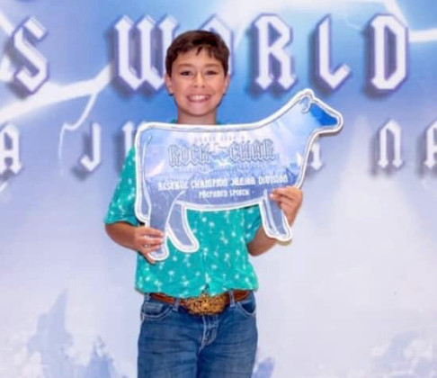 CHAPMAN AWARDS Calvin Hays Chapman and Henry Chapman had a successful week competing at Charolais shows in Belton and Bryan. | COURTESY PHOTOS