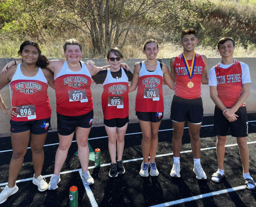 PATTON XC The Patton Springs cross country runners competed at last week’s Silver Spur Relays last week in Spur. Diezel Ramirez medaled with a 6th-place finish. | COURTESY PHOTO