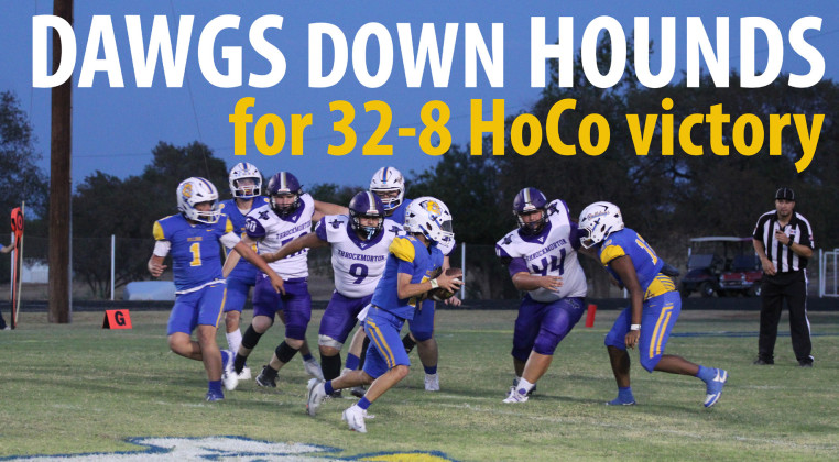 NEWWINNINGSTREAK Spur’s varsity Bulldogs took the field at Jones Stadium Friday night, dismantling theThrockmorton Greyhounds and snapping a 14-game losing streak with a decisive 32-8 victory. | COURTESY PHOTO