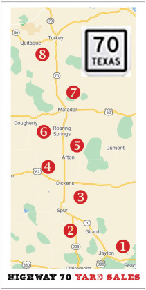 Organizers expect at least 30 yard sales along Highway 70 Saturday