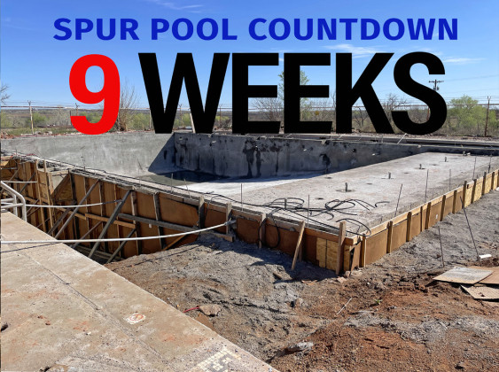 Crews finished excavation and prepared for concrete work on the site of the new Spur swimming pool in Swenson Park under supervision of Galaxy Digital who has pledged to have the pool ready for use by Memorial Day weekend. | TEXAS SPUR PHOTO