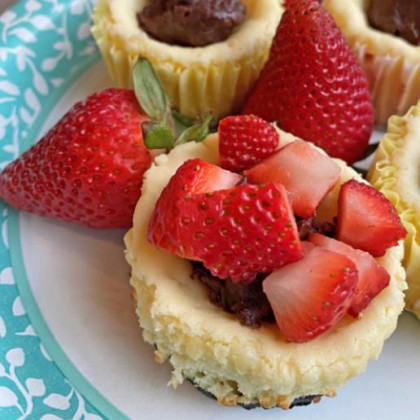 Cheesecake muffins the perfect base for spring strawberries