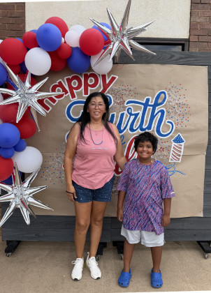 THIRD PLACE Ranee Segura and Jesse Moreno claimed third place in the golf cart division of the parade during the July 4 celebration in Jayton. | STEPHANIE ALLEN