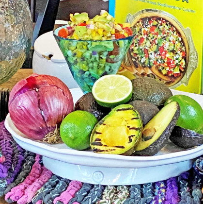 Gear up to make grilled avocado salsa for Cinco de Mayo or Mothers' Day