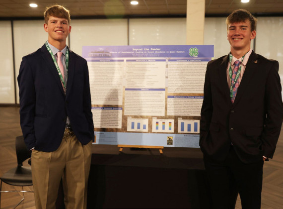 SCIENCE FAIR Kirby Miller and Ben Baldridge competed in the science fair. | COURTESY PHOTO