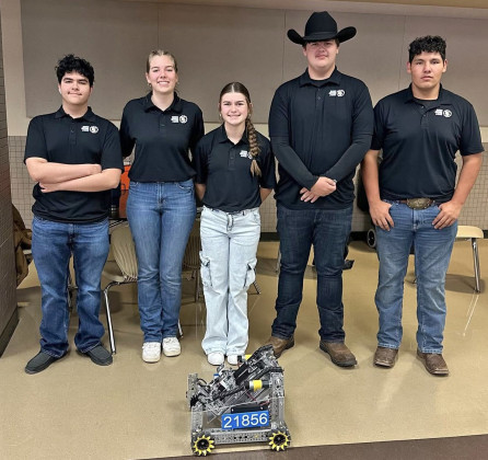 JAYBOTS HONORS The Jayton Jaybots robotics team competed Saturday at Lubbock Coronado High School.The team finished the day with 3 wins and 2 losses. Their season record is 8-2, and their current rank is 2nd. | COURTESY PHOTOS