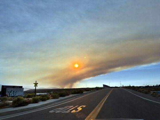 WILDFIRE INTHE MOUNTAINS The Summit Fire, which scorched thousands of acres in San Bernardino County, was allegedly started July 10 by the use of illegal fireworks, a county fire official told the Victorville newspaper.