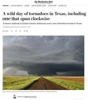 Caprock Country experiences rare storm phenomena April 24