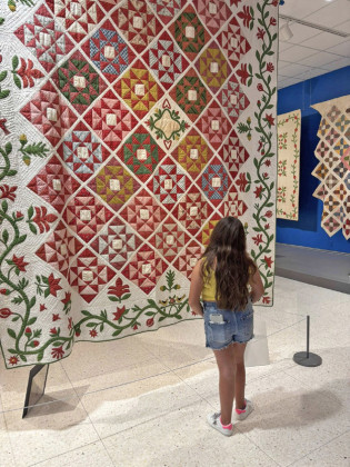 DIFFERENCES Attendees were able to see the difference between applique and piecing on the same quilt. | COURTESY PHOTO