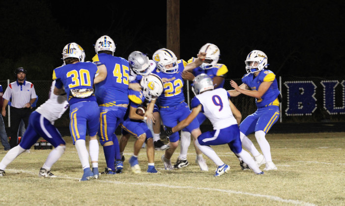 TURNABOUT The Valley Patriots took back a win Friday night from the Spur Bulldogs, who had trounced them during the 2024 varsity football season. | COURTESY PHOTOS