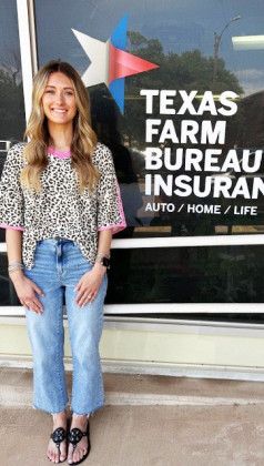 Dickens County Farm Bureau would like to welcome their newest agent, Kami Key Cabler. Kami resides between Crosbyton and Spur with her husband, Jett, on their cattle ranch. Kami is a graduate of Borden County High school and received her Bachelor of Science degree from Lubbock Christian University. Kami is excited to be joining the Farm Bureau team and looks forward to working with Dickens County members. Give Kami a call today at (940) 207-0985. | COURTESY PHOTO