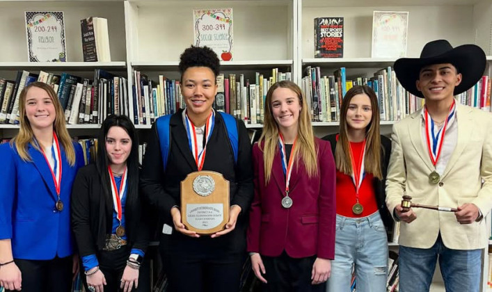 Congratulations go to Spur CX Debate competitors. Results are as follows: 1st place (State qualifiers), Joshua Ortiz and Saegan Molina; 2nd place (State qualifiers), Chelsea Davis and Kaygan Walker; 3rd place (State alternates), Daven Dempsey and Kendal Walker. Joshua Ortiz was the top speaker of the day and received the golden gavel. | COURTESY PHOTO