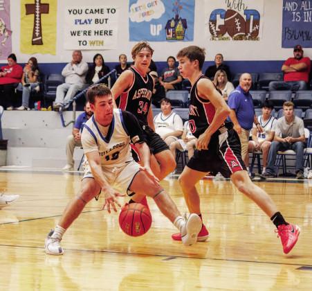 HEADED TO HERMLEIGH The Spur Bulldogs were set to travel to Hermeleigh for tournament play Dec. 4 after falling to Aspermont (above) Nov. 25. | COURTESY PHOTOS