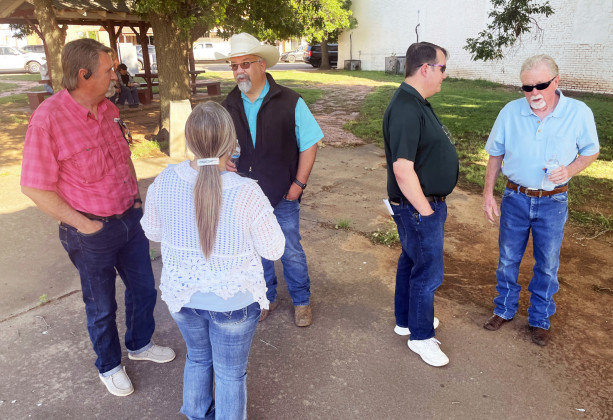 CANDIDATEEVENTS were held in Dickens County in spring 2024, as the race for county sheriff began with three filers and ended after a rrunoff in May, when longtime deputy Jay Allen (center, above), won a place on the November ballot. No write-in candidates filed. | THE TEXAS SPUR