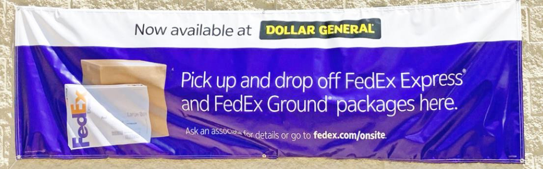 FedEx shipping now available inside Spur Dollar General store