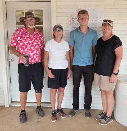 3rd place went to the team of Floyd and Sue Starkey with Vanessa and Wade McGalliard, with a 34/33 – 67 (5 under)