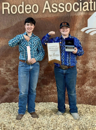 SAN ANGELO STOCK SHOW CalvinHays Chapman and Henry Chapman participated in the San Angelo Beef Skill-a-thon, with CalvinHays placing 4th in the intermediate category. | DICKENS COUNTY 4-H