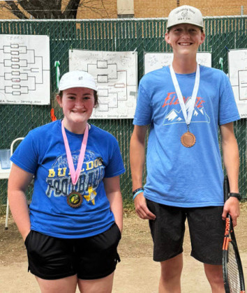 SPUR TENNIS HONORS Last week Spur tennis competed at the Levelland meet, bringing home the following honors: Chelsea Davis and Seagan Molina, 3rd place girls doubles; Andrew Pafford and Chrislin Roden, 3rd place mixed doubles. | COURTESY PHOTOS