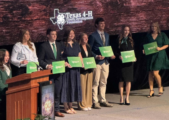 DICKENS 4-H AT STATE ROUNDUP Maddie Foster got to experience State Roundup for the first time last week, competing in Health and Wellness Educational Presentation. Erin McGalliard received her 4-H scholarship as well. State 4-H Roundup 2026 was held in College Station. | COURTESY PHOTOS