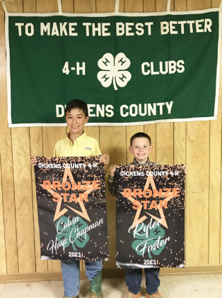 Two Gold Star recipients among 2023 Dickens County 4-H honorees