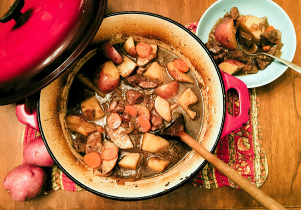 STUDY UP ON STEW To make a top-notch beef stew, pay attention not only to ingredients and proportions, but tips for how to brown the meat successfully before stewing. | ANGELINA LaRUE PHOTO