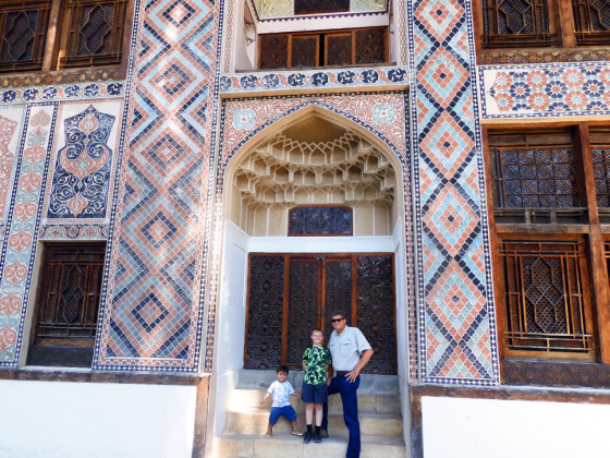 CAPTION David Pafford (left) and his son, Caleb (center) spent three days touring historic buildings along old land trade routes between Europe and the Far East. MORE PHOTOS, PAGE 8 | COURTESY PHOTO