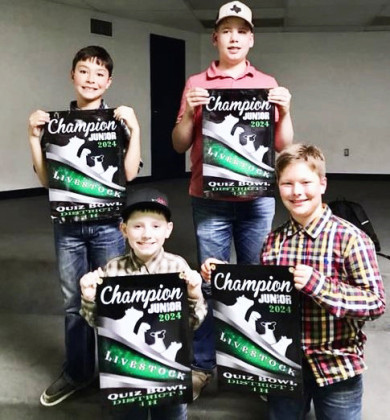Dickens 4-H competes in Quiz Bowl, District Round-Up