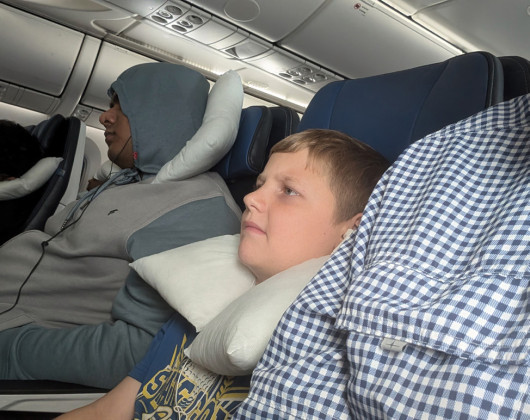 HOMEWARDBOUND Conflicting emotions—as well as fatigue— might well characterize a trip around the world in 103 days! | DAVID PAFFORD PHOTO