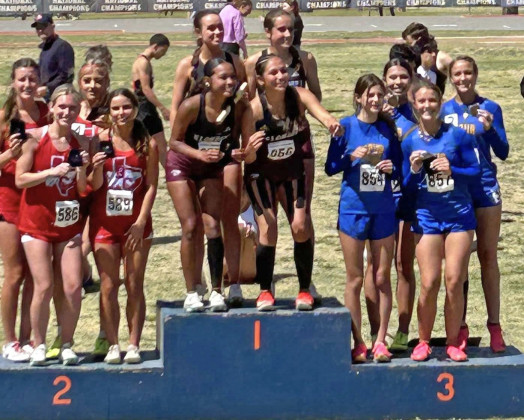 In the girls 4x200 relay, the tea of Kimberlee Segura, KayganWalker, Kendal Walker and Saegan Molina took 3rd place.