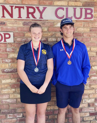 SPUR GOLF HONORS Congratulations go to Spur golfers who competed Area last week. One of the boys’ teams finished 3rd. Kimberly Pafford (above left) was 2nd overall and is a Regional qualifier. Ace Walker was also a Regional qualifier. | COURTESY PHOTOS