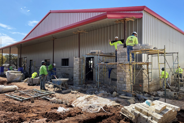 Spur firehouse exterior nearly complete