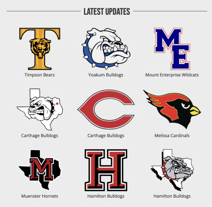 LOOKINGFORLOGOS TheTexas High School Logo Project in 2018 launched an online database of high-quality files for Texas high school sports logos. | COURTESY PHOTO