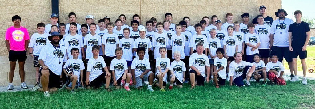JAYTON FOOTBALL CAMP Jayton had 52 athletes attend football camp last week, along with help from four Class of 2027 seniors and coaching staff. | COURTESY PHOTO
