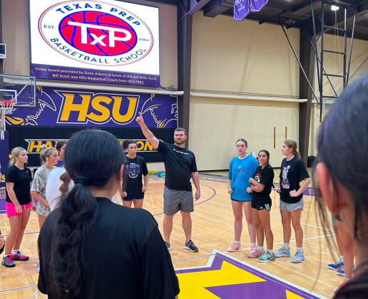 SPURHONOR Congratulations go to Spur girls’basketball coach Colton Rogers, who was invited to help coach theTexas Prep Basketball Camp at Hardin-Simmons University last week. | COURTESY PHOTOS
