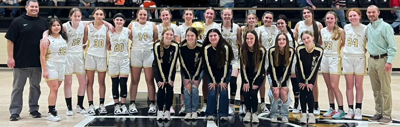 DISTRICT CHAMPIONS The Jayton Lady Jaybirds are the 5-1A District Champions. They finished district undefeated at 10-0, including a 10-game winning streak.This week, they were ranked #20 in the state in the Texas Association of Basketball Coaches this week. They were slated to play Lorenzo for the bi-district championship Tuesday, Feb. 13 at Lubbock Roosevelt, after press time; watch The Texas Spur social media for results. | COURTESY PHOTO