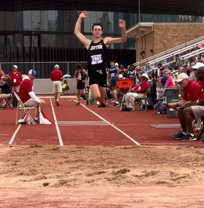 SILVER MEDALIST Jayton’s Griff Reel finished 2nd in the 400 meter run, earning him the silver medal at this past weekend’s State track meet. He also finished 7th in the triple jump. | COURTESY PHOTOS