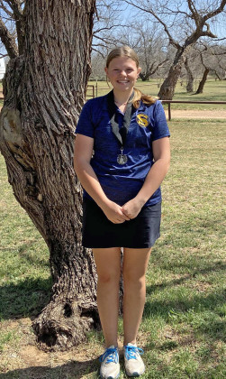SPUR GOLF Congratulations go to Kimberly Pafford of Spur High School, who tied for 1st place last week in the Roaring Springs golf tournament. | COURTESY PHOTO