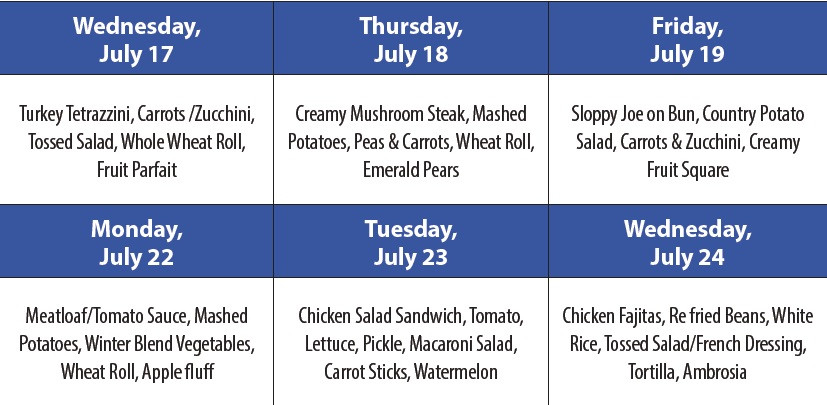 Spur Senior Citizens Menu