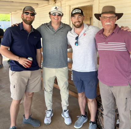SPUR GOLF Gene Everheart, Garrett Jenkins, Hunter Sides, Hunter Gilbert, split 1st place. | COURTESY PHOTO