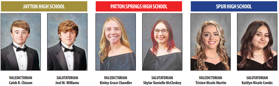 46 seniors to graduate across Texas Spur Country this month
