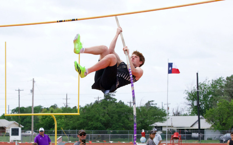 TUCKER SCOTT took 3rd place in the high jump and advances to regionals. | SHERI BATY PHOTOS
