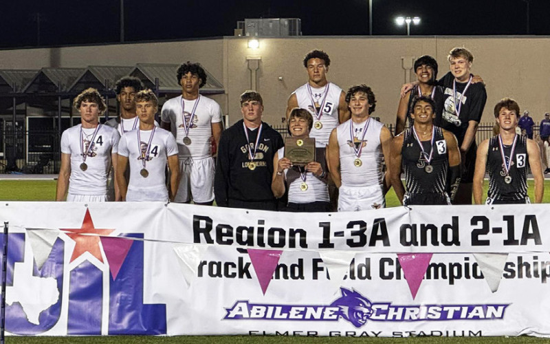 STATE QUALIFIERS Congratulations go to Tucker Scott, Lorenzo Vargas, Cash Chisum and Sean Stanaland, regional track runnersup and state qualifiers in the 4x400 relay. | COURTESY PHOTO