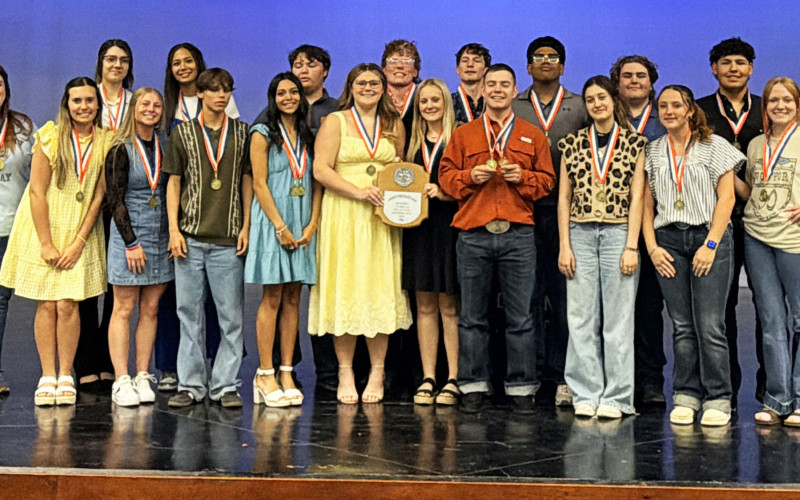 MAKING HISTORY For the first time in eight years, Spur’s One Act Play was selected to advance to the area round of UIL competition, which took place Tuesday in Sundown. | COURTESY PHOTO