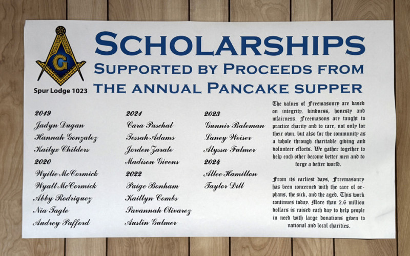 Local Masons award scholarships