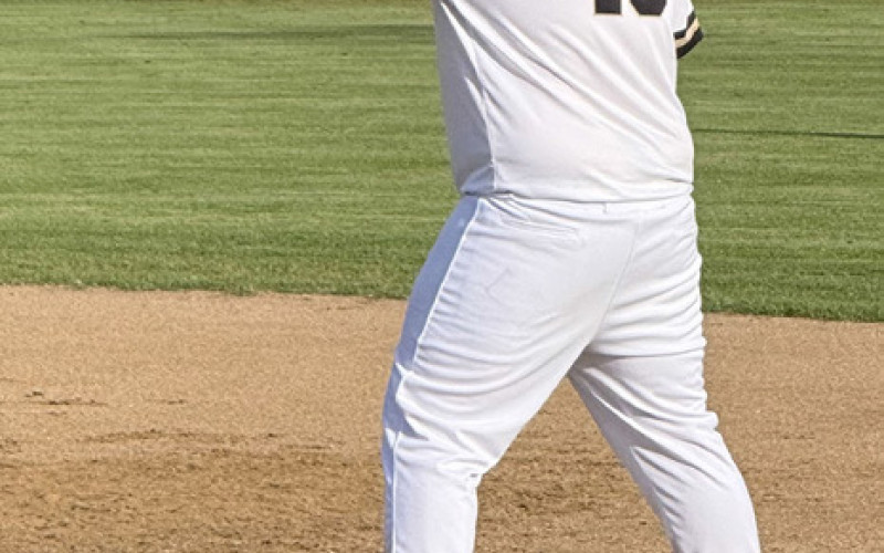 JAYTON WINS Junior first baseman Garrison Allen knocked in two of the eight runs on a single in his first time at the plate. | STEPHANIE ALLEN