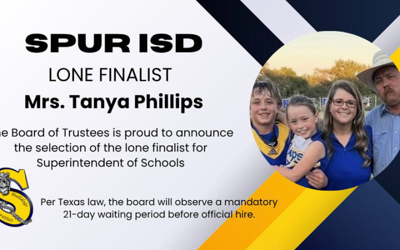 Phillips tapped for promotion to Spur ISD superintendent