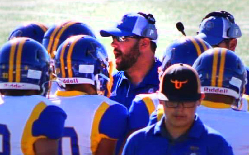 END OF THE SCHOOL YEAR typically brings changes in school leadership positions, including coaches—including, this round, at Spur ISD as head football coach Tate Clark (center) moves to Southland ISD. | COURTESY PHOTO