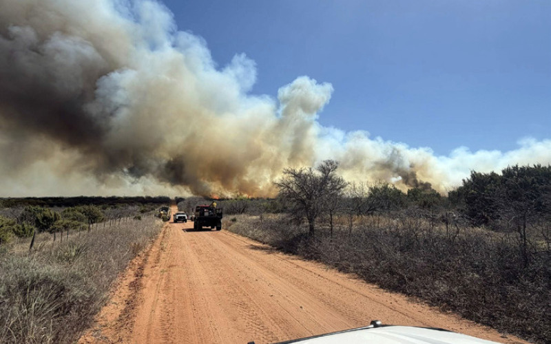 BATTLING BLAZES Scenes from last week’s Bell Fire in Dickens County were shared on social media. | FLOYDADA VFD