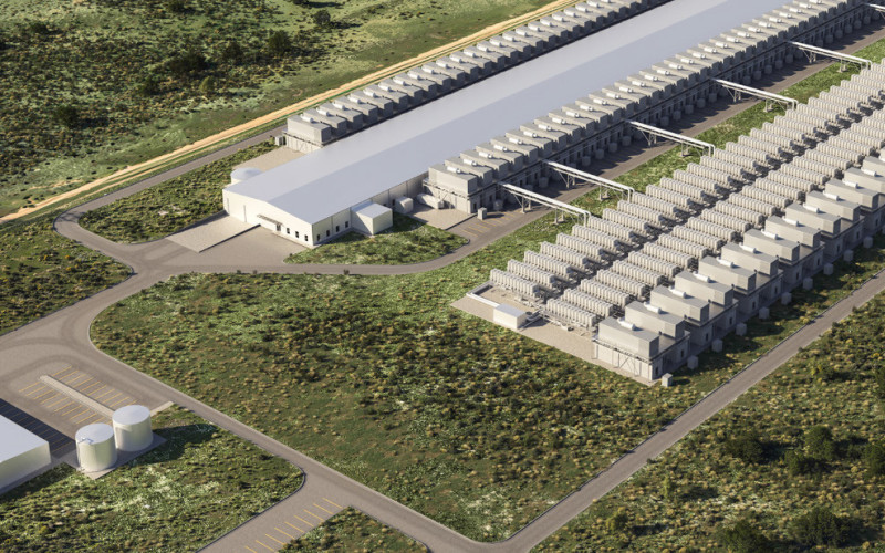 VIEW A DIGITAL RENDERING of the Helios plant in northern Dickens County at https://www.galaxy.com/data-centers. | GALAXY.COM